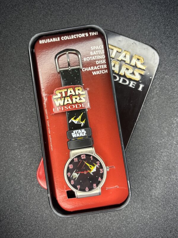 Star Wars Episode I Collectible Watch with Rotating Disk and Space Battle Design