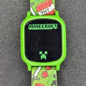 Minecraft Creeper Digital Watch with Green Strap and TNT Design - Model MIN4047WMM