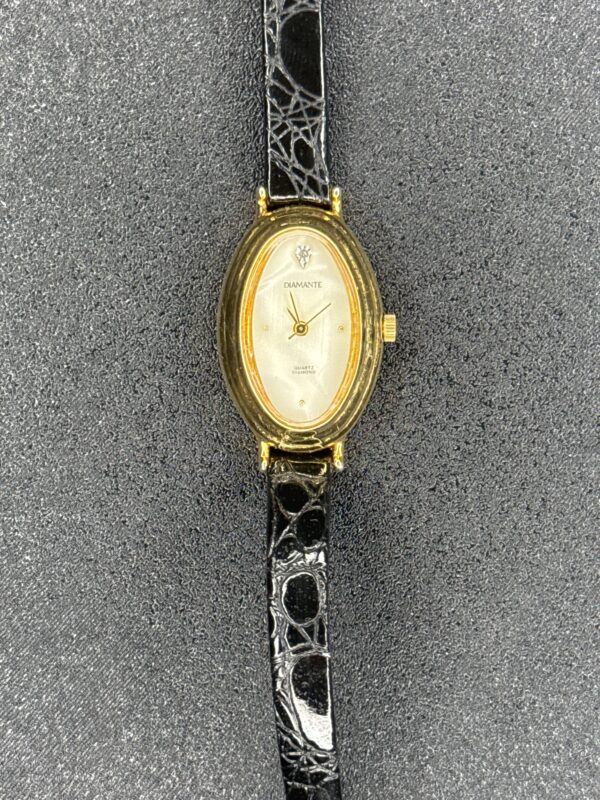 Diamante Quartz Diamond Womens Watch Swiss