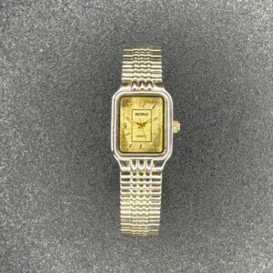 Benrus Women's Elegant Gold-Tone Quartz Watch with Textured Dial - BN201L