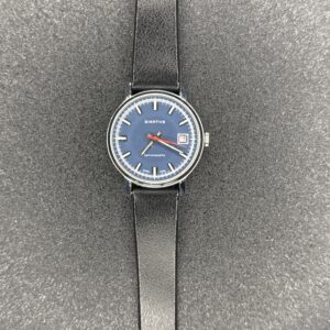 Diantus Vintage Swiss Mechanical Watch with Blue Dial and Date Display