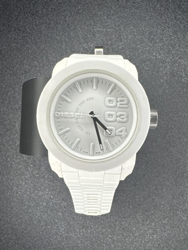 Diesel All White Mens Watch Quarts Dz-1436