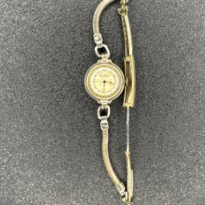 Vintage Gruen Women's Gold-Tone Wind-Up Watch with Elegant Bracelet