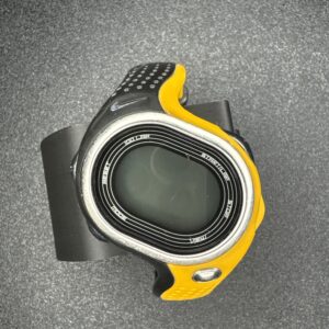 Nike Triax Fury WG06-4000 Yellow Silver Tone Digital Display Unisex Sports Watch