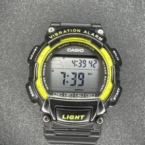 Casio Digital Men’s Watch illuminator Green Black w-735H