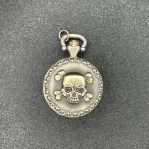 Skull Quarts Pocket Watch No Chain