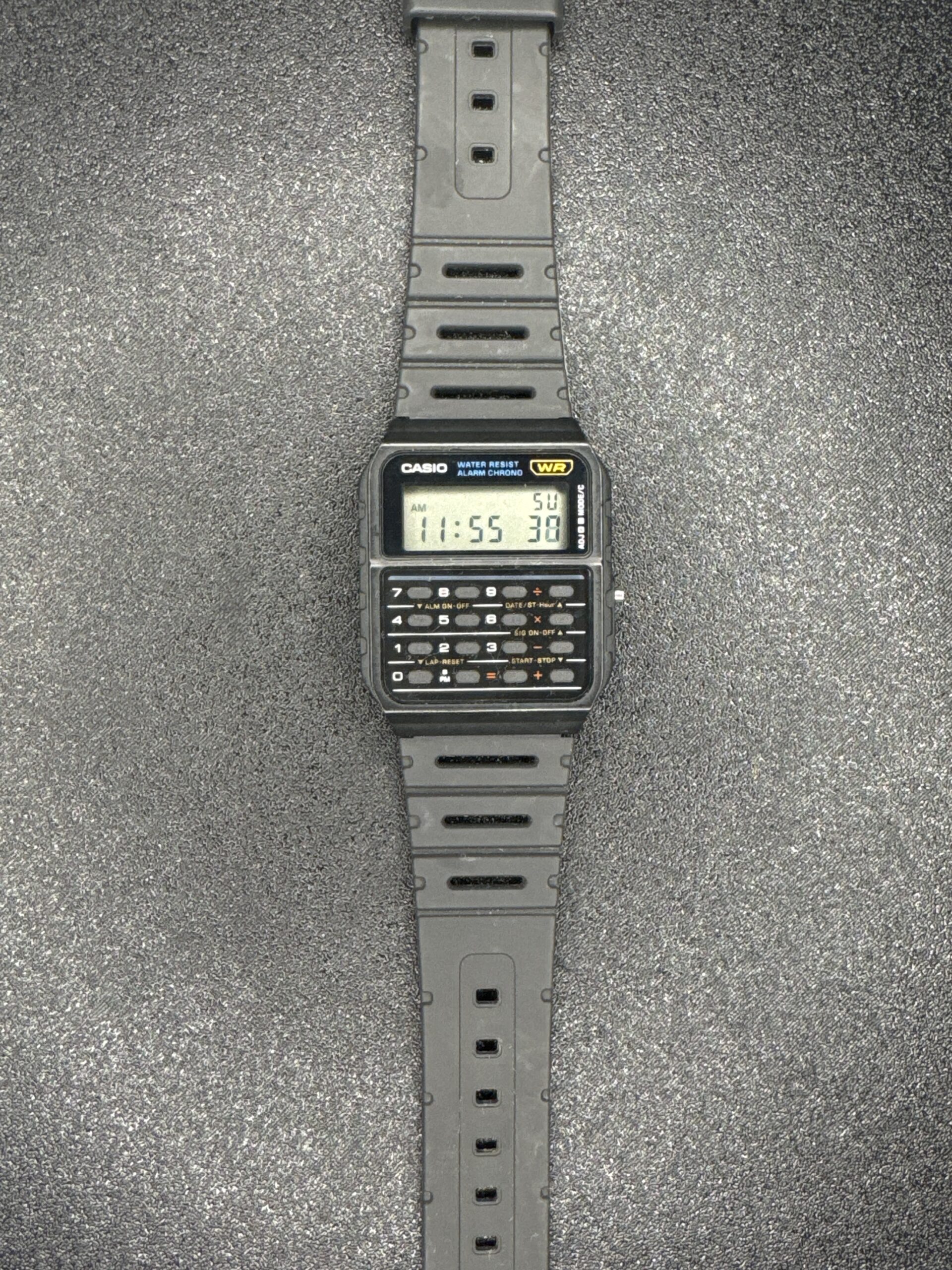 Casio Digital WR Calculator Men’s Watch CA-53W