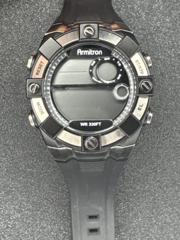 Armitron Digital Men’s Watch WR330 BK/SV 8172
