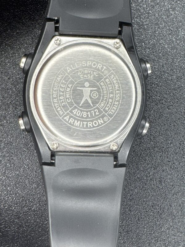 Armitron Digital Men’s Watch WR330 BK/SV 8172 - Image 2
