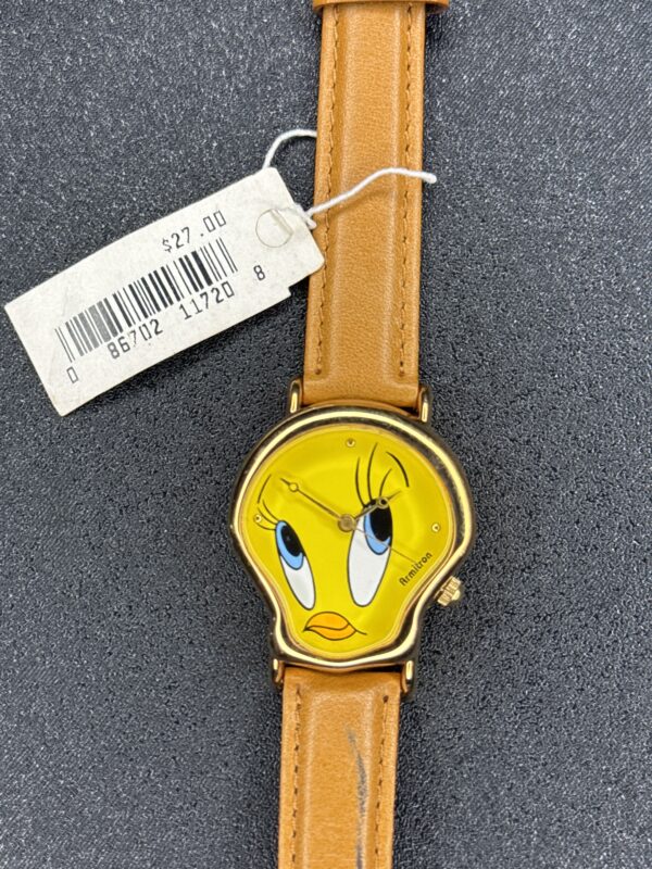 Armitron Women's Tweety Bird Looney Tunes Quartz Watch 2200/308G Leather Band