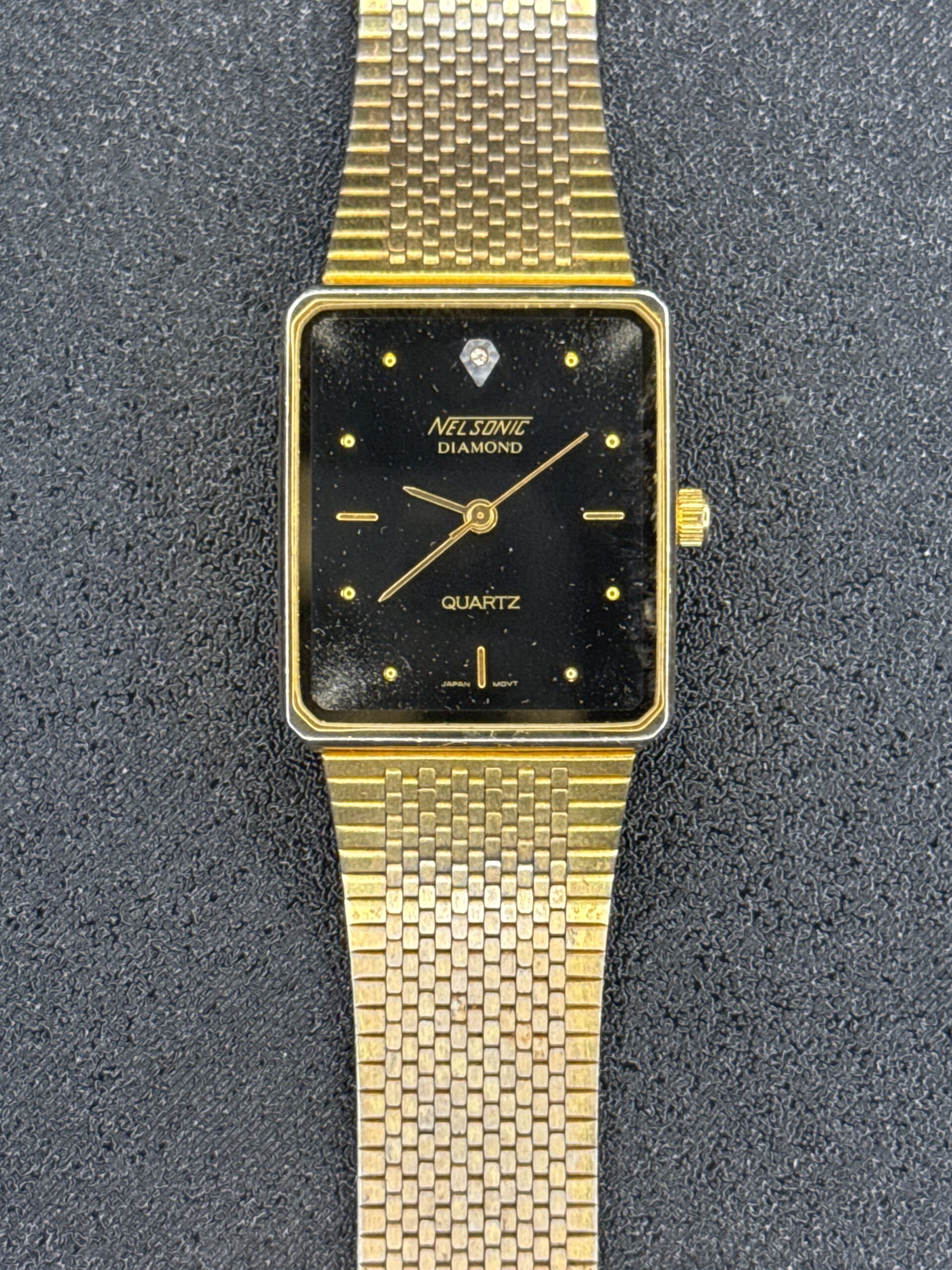 Nelsonic Diamond Quarts Women’s Watch Q814BD