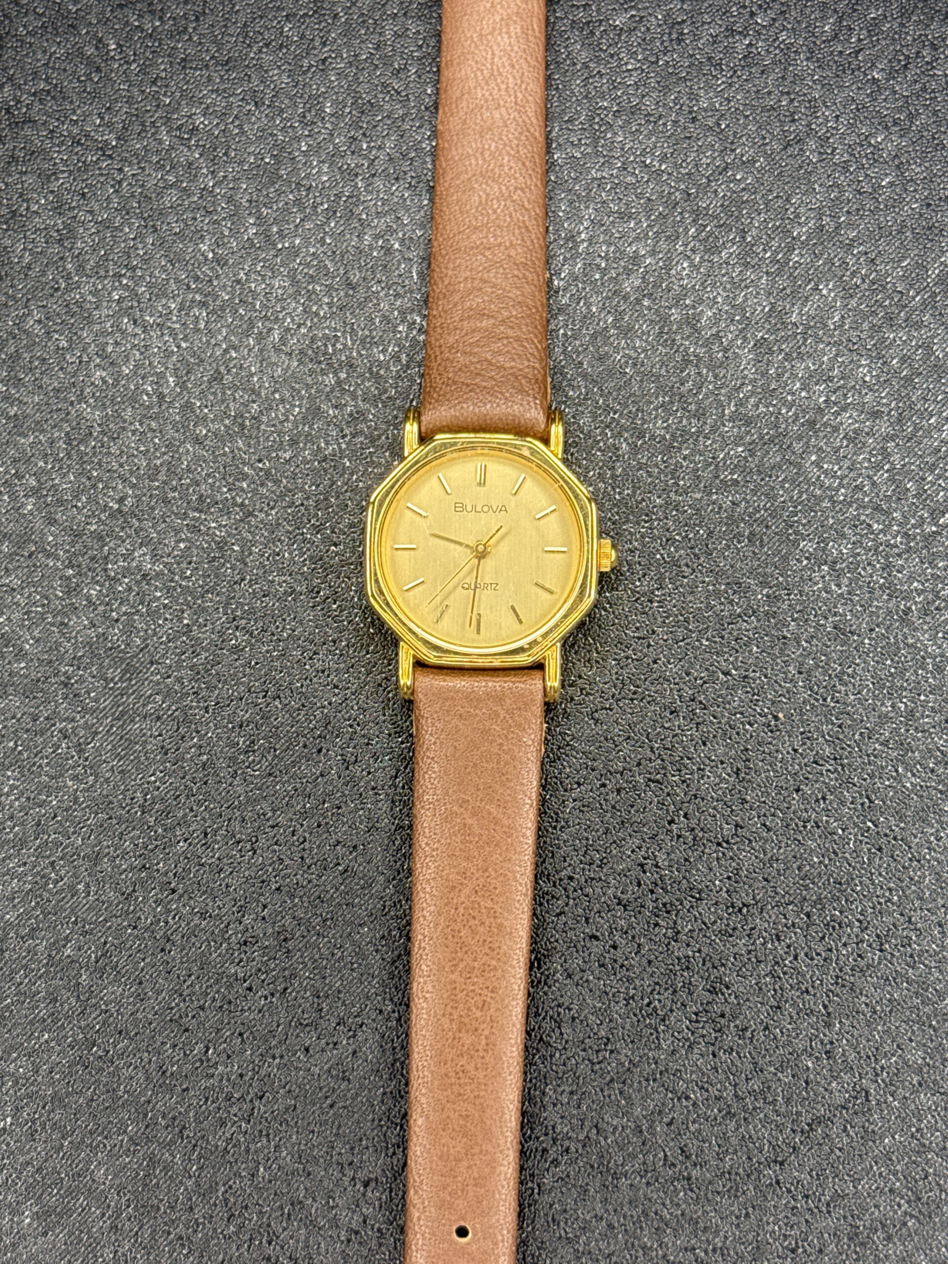 Bulova Quarts Women’s Watch Leather Band G12