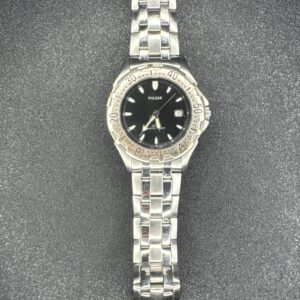 Pulsar Date 100M Quarts Men’s Watch Water resistant Silver