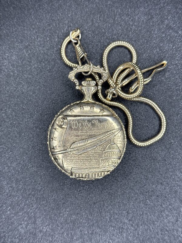 American History Pocket Watch Wind Up Mechanical