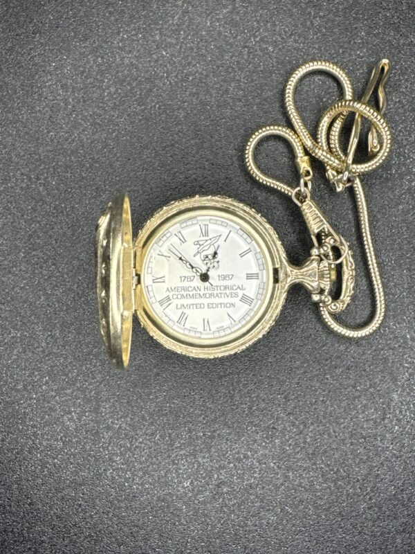 American History Pocket Watch Wind Up Mechanical - Image 2