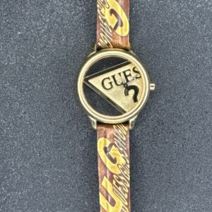 Guess See Through Quarts Watch Leather Band