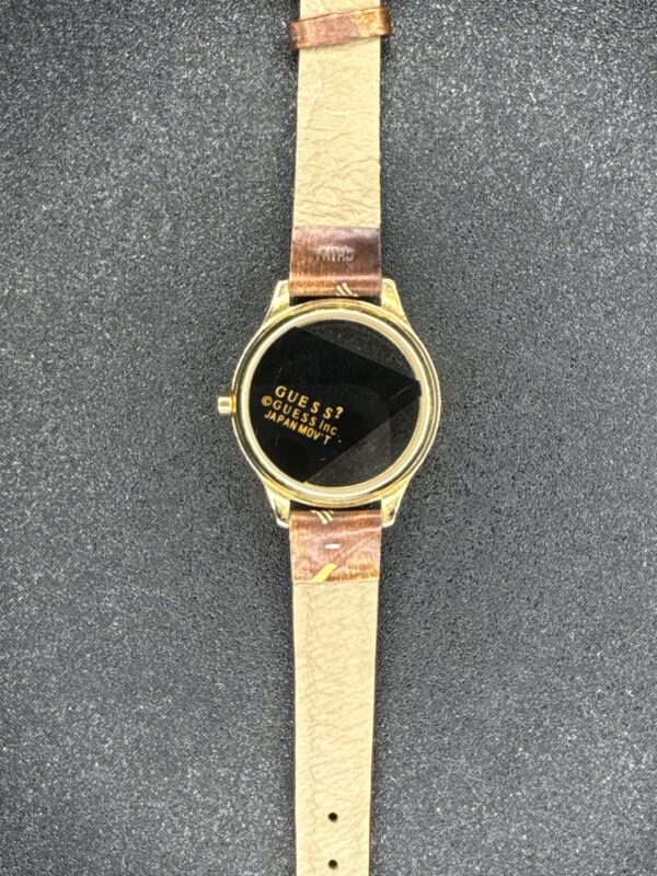 Guess See Through Quarts Watch Leather Band - Image 2