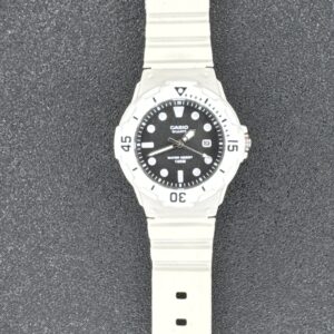 Casio Quarts Date Womens Watch Black White 3363