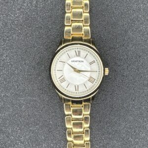 Armitron Women’s Watch White & Gold 75/5793GP